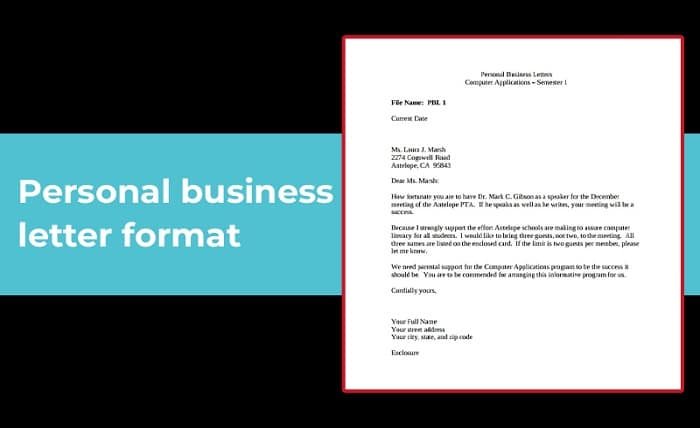 Business Letter Format